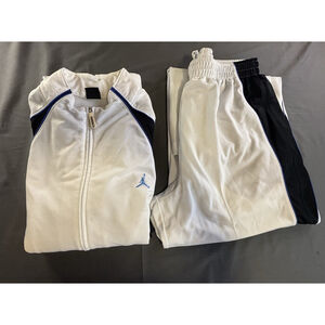 Jordan Warm Up Track Suit Set Mens 3XL White Black Blue Jumpman